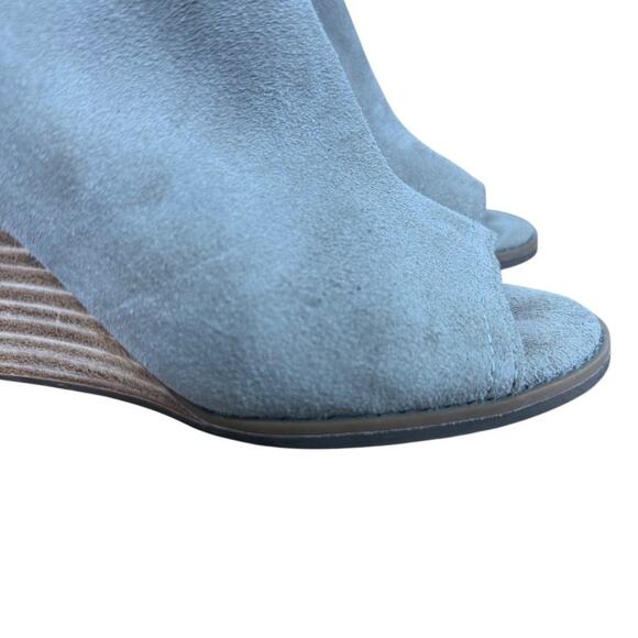 Lucky Brand Jareen Suede Peep Toe Ankle Booties Boots Beige Shoes Womens sz 6 - Picture 13 of 16